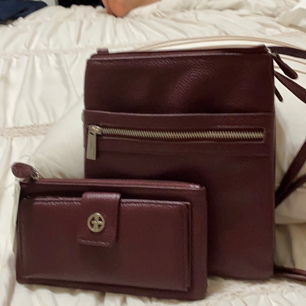 Set wallet and bag used GIANI BERNINI